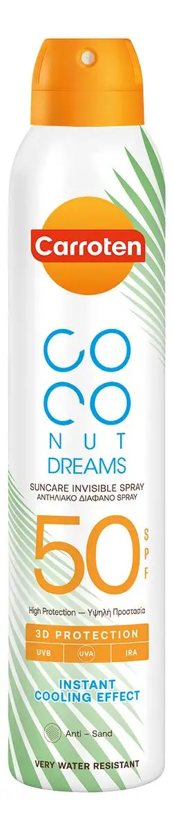 Carroten Dry Mist SPF50 Coconut Dreams - 200 ml.