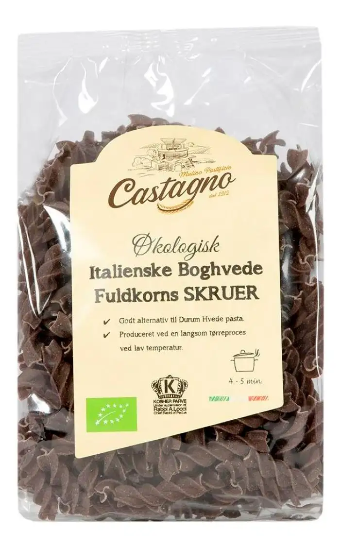 Castagno boghvede skruer fuldkorn Ø - 250 g.