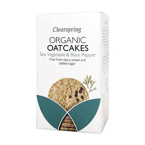 Clearspring Havrekiks tang & sort peber Ø - 200 g