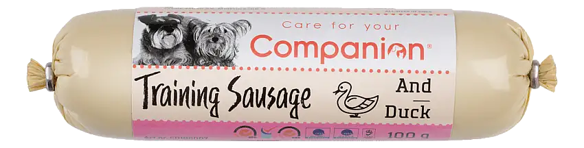 Companion Training Sausage, Duck - 100g.