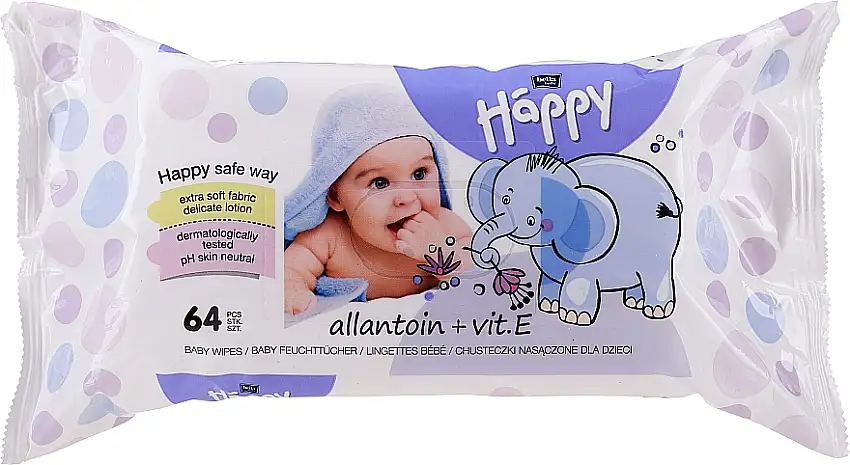 Vådservietter med E-vitamin, 64 stk 48496210