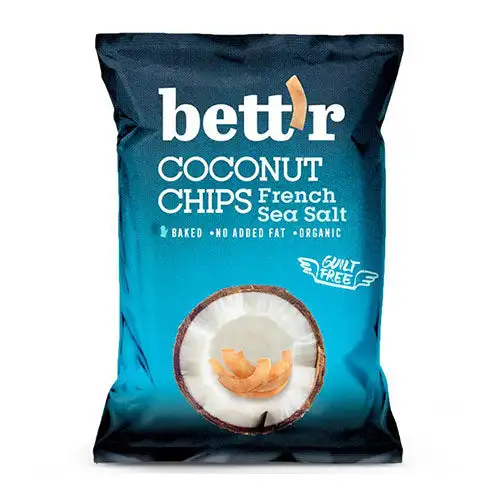 Bettr Kokoschips Med Havsalt, Økologisk | 40 gr
