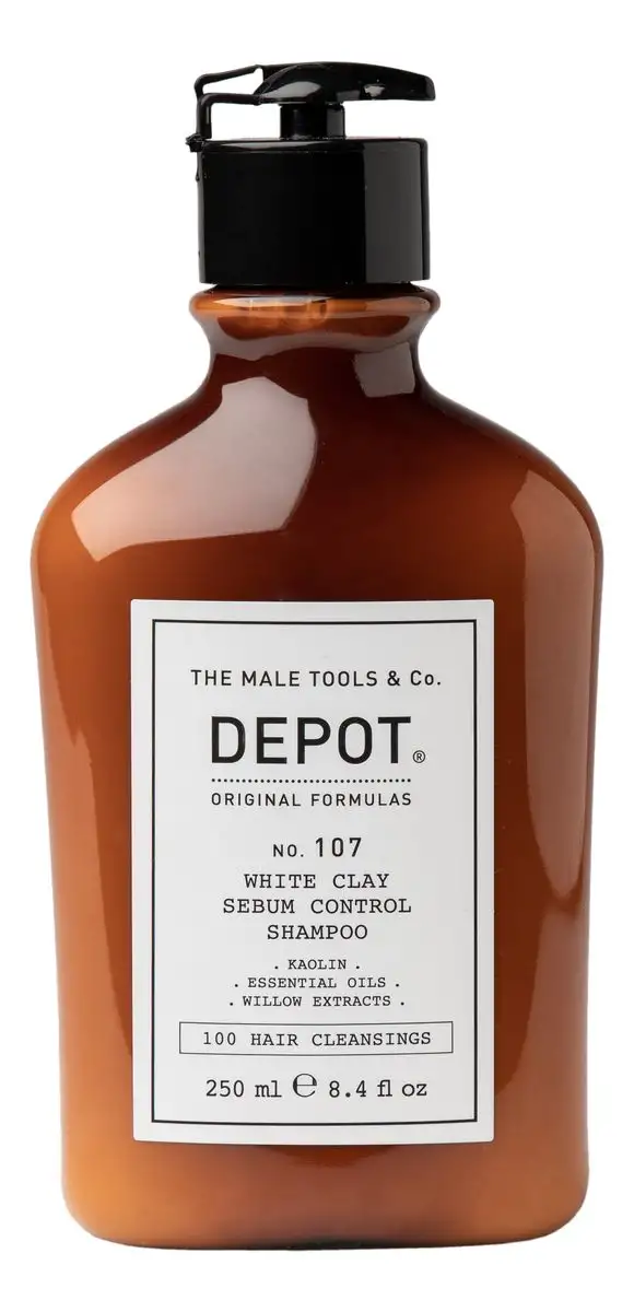 Depot 107 White Clay Sebum Control Shampoo - 250 ml.
