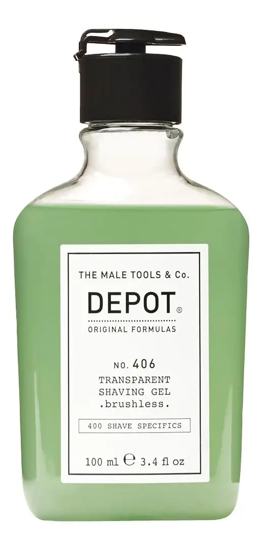 Depot 406 Transparent Shaving Gel - 100 ml.