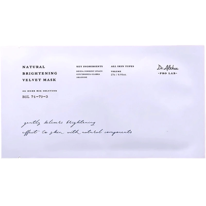 Dr. Althea Natural Brightening Velvet Mask 1 Piece