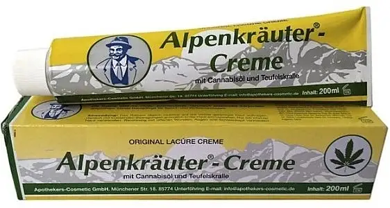 Alpecreme med urter med hampolie og djævlekloekstrakt 70419866