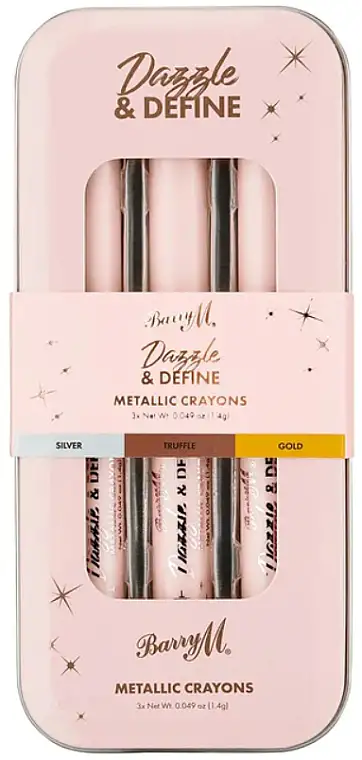 Barry M Dazzle & Define Metallic Crayons (øjenskygge/3x1.4g) 84712262