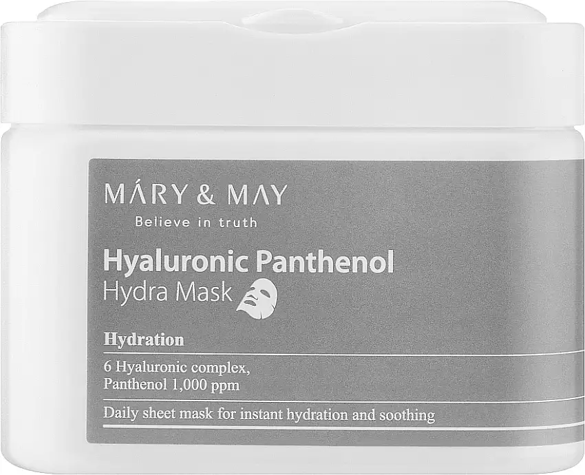 Sheet masks med hyaluronsyre og panthenol 28063447