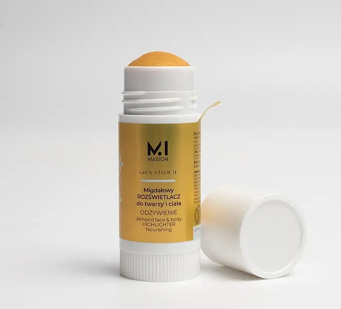 Mandel creme-highlighter til ansigt og krop, der giver glød, næring og glans 58651886