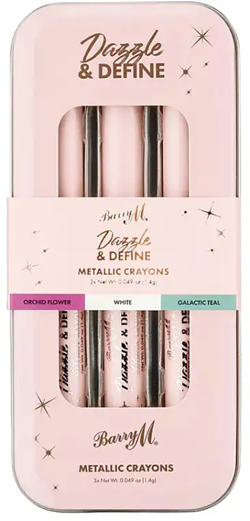 Barry M Dazzle & Define Metallic Crayons (øjenskygge/3x1.4 g) 16989378
