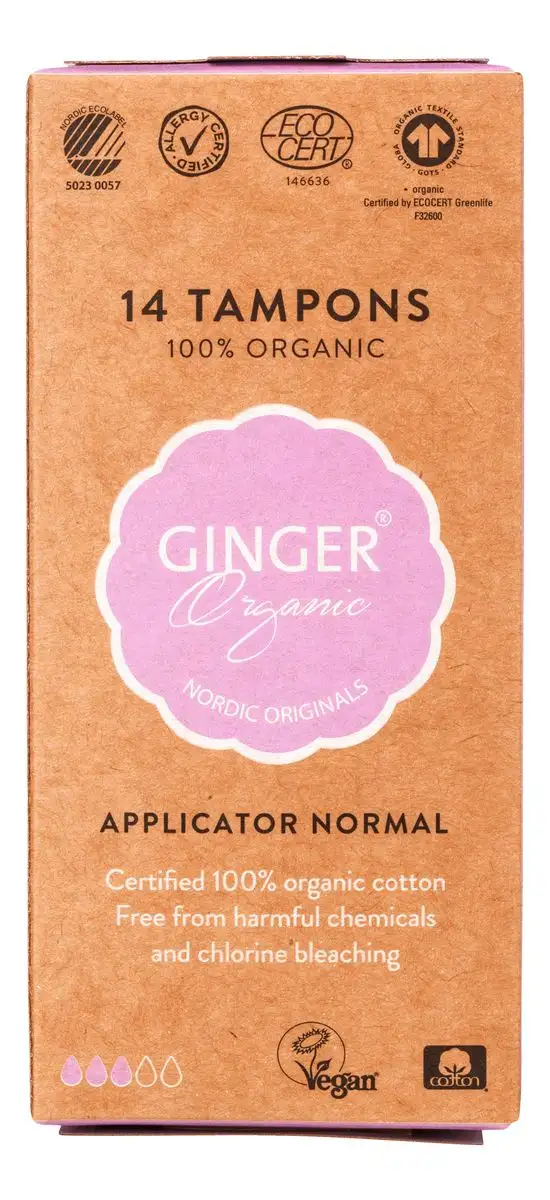 Ginger Organic Tampon Normal - 14 stk
