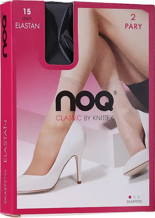 Damesokker "Elastan" 15 Den, 2 par, grafit 78933852