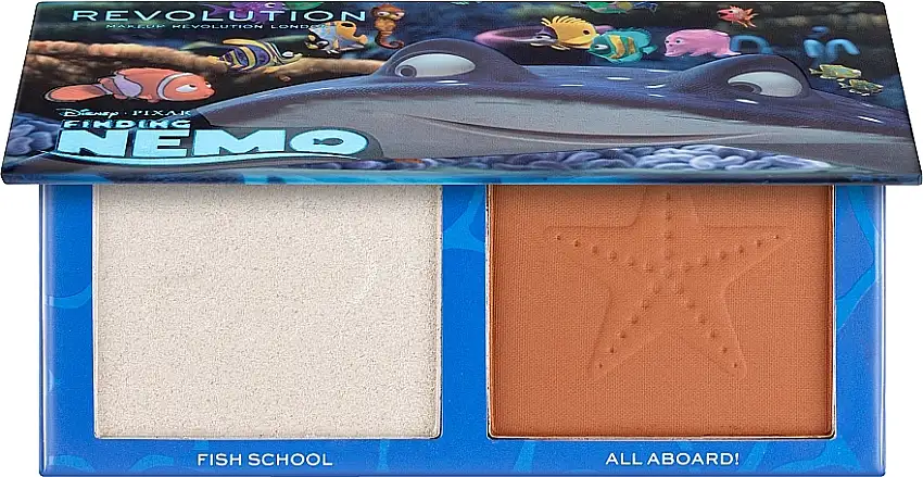 Makeup Revolution Disney & Pixar’s Finding Nemo Wake Up Bronzer And Highlighter Palette 80401853