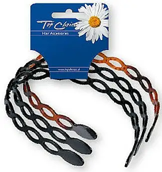 Hårbøjler, 3 stk, sortbrun, 27222 11740556