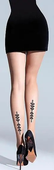 Dame strømpebukser Arise 20 Den, naturel/nero 25679905