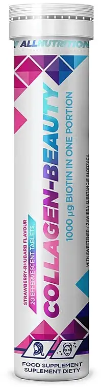 Kosttilskud "Collagen. jordbær-rabarber" (brusetabletter) 40438955