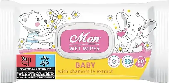 Vådservietter til børn, med kamilleekstrakt 82995306