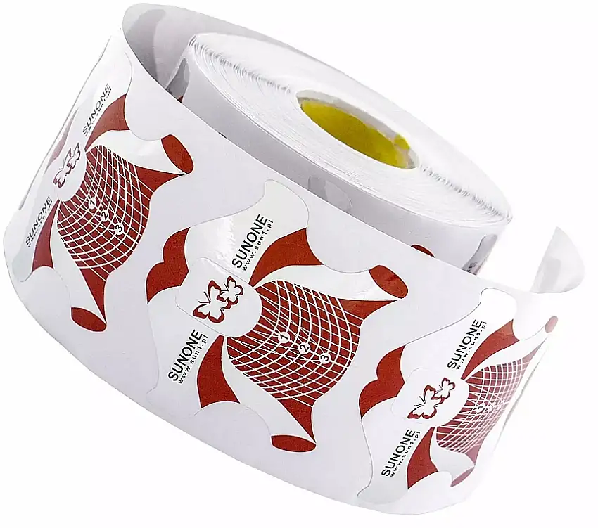 Negleforlængelsesskabeloner "Premium", 73 mm, bred, rød 59473162