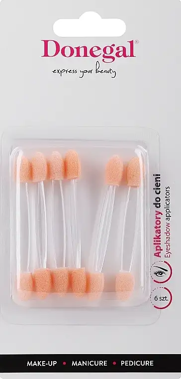 Øjenskygge-applikator, beige, 6 stk 30478007