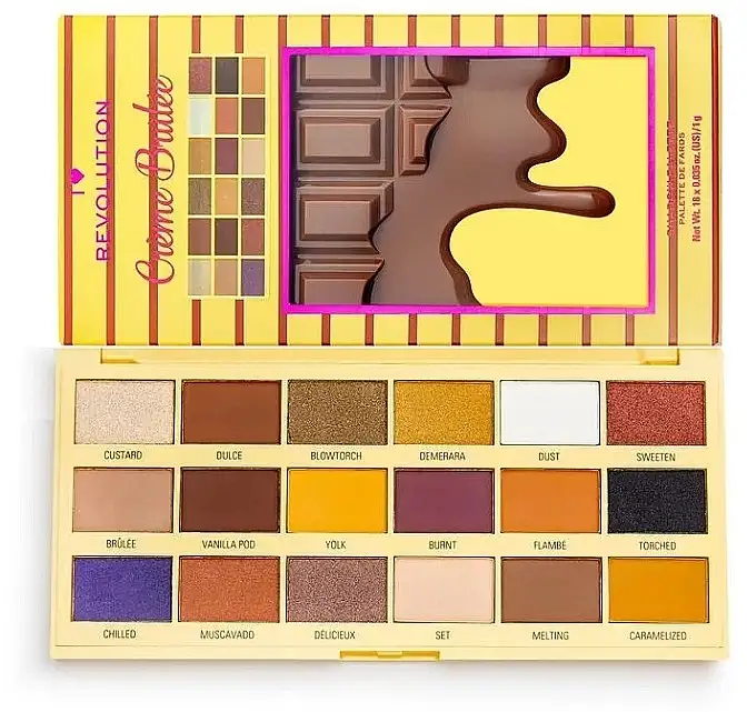 I Heart Revolution Eyeshadow Chocolate Palette Creme Brulee 67132100