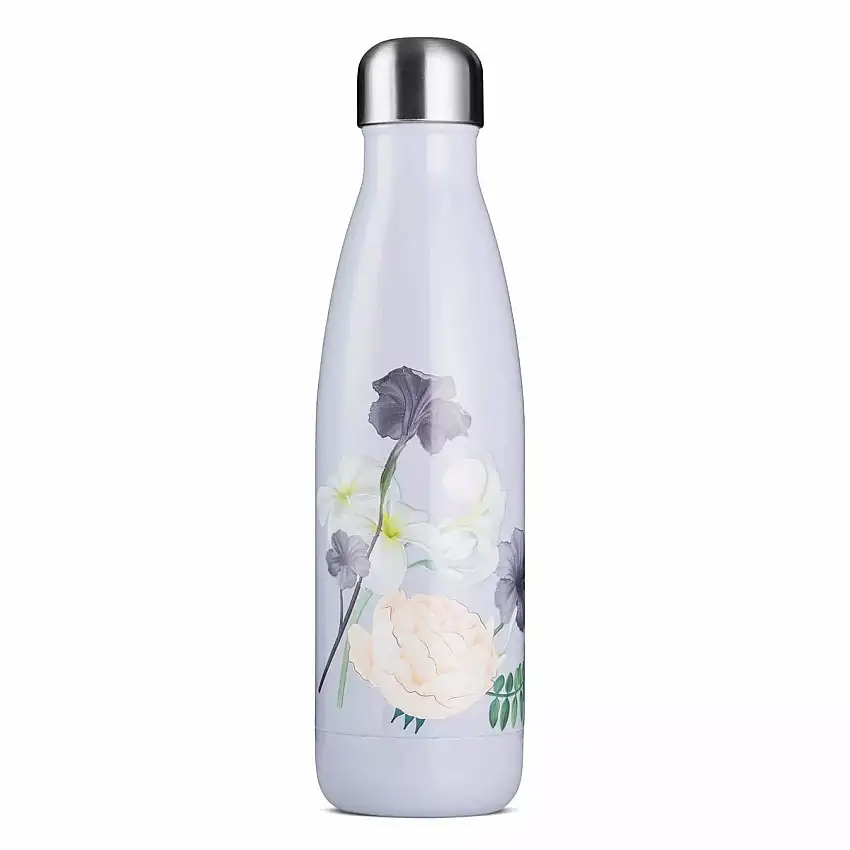 Jobout Vandflaske Lilla Blomster - 500 ml