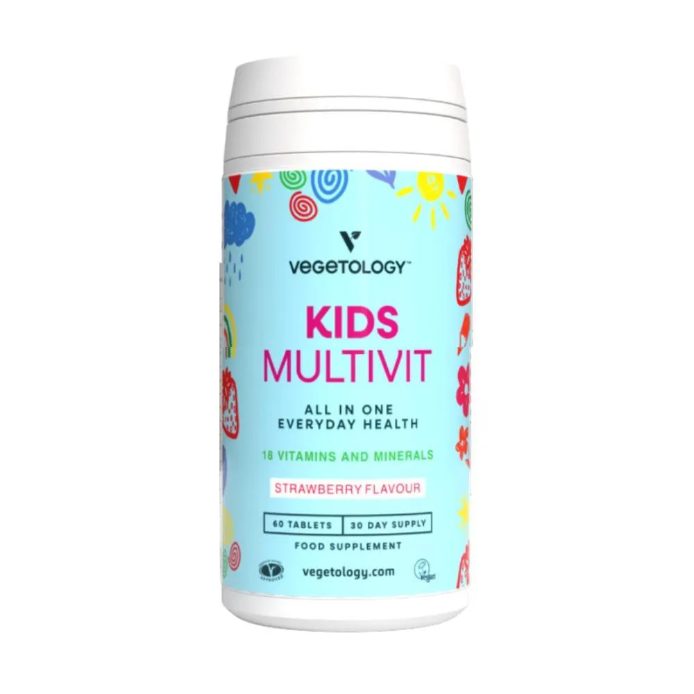 Vegetology Kids Multivit - Multivitaminer og mineraler til børn, 60 tabletter