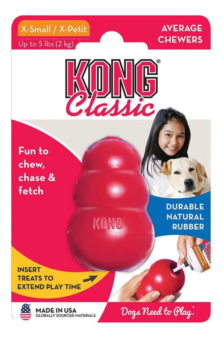 KONG Classic rød 3x6 cm - XS