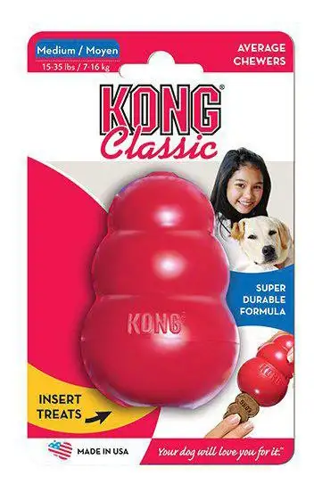 KONG Classic rød 9x6 cm - M