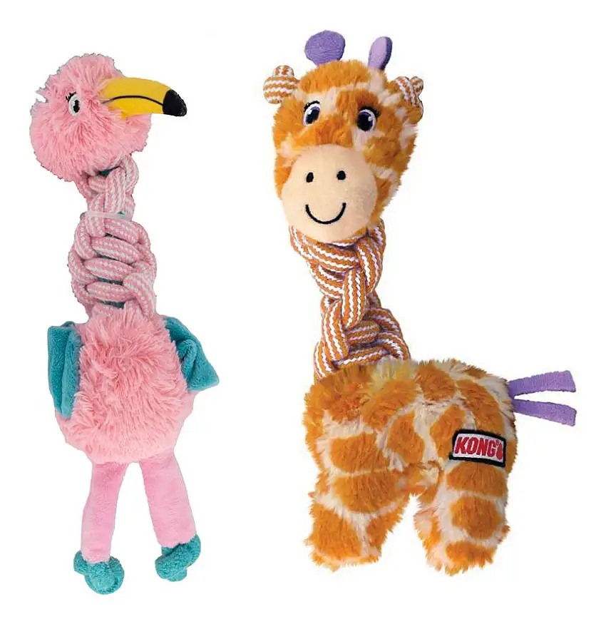 KONG Knots Twist Mix hundebamse, assorteret - M/L