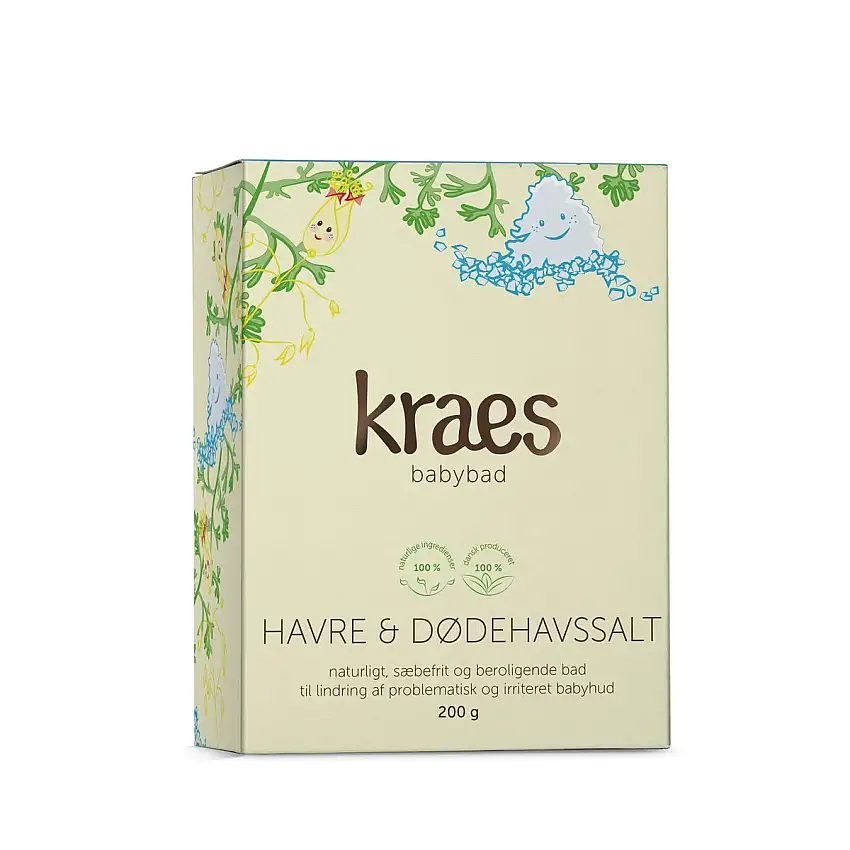 KRAES Babybad - havre & dødehavssalt - 200 g