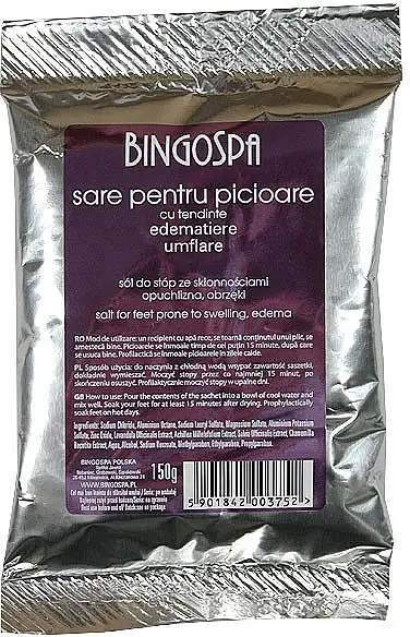 Salt til fødder tilbøjelige til smerte, hævelse, ødem 47274813