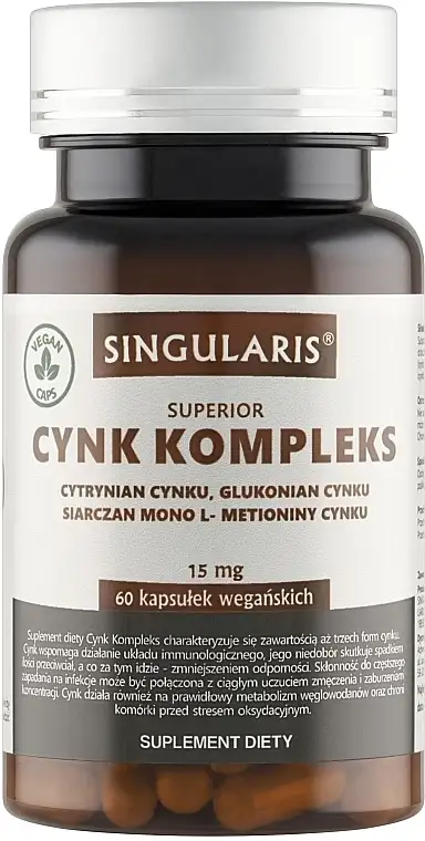 Kosttilskud "Zink Komplex" 15 mg, kapsler 59762635