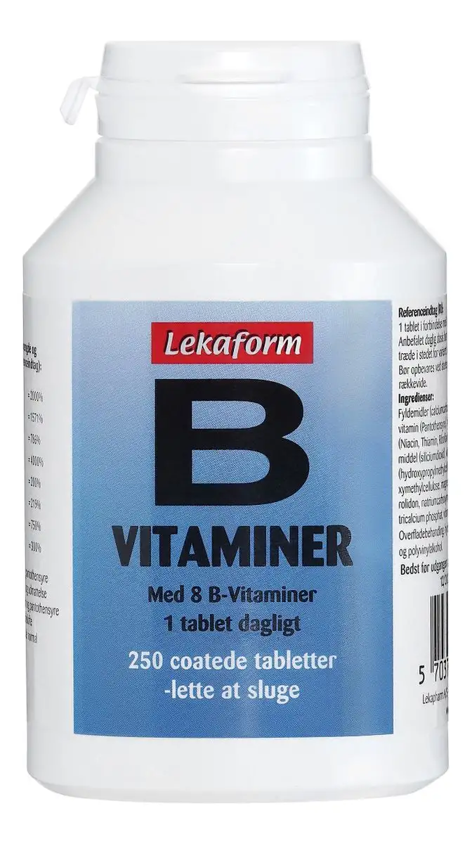 Lekaform B-Vitaminer - 250 tabl.