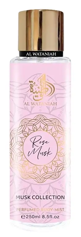 Parfumeret kropsmist med duft af rose og musknoter 68685007