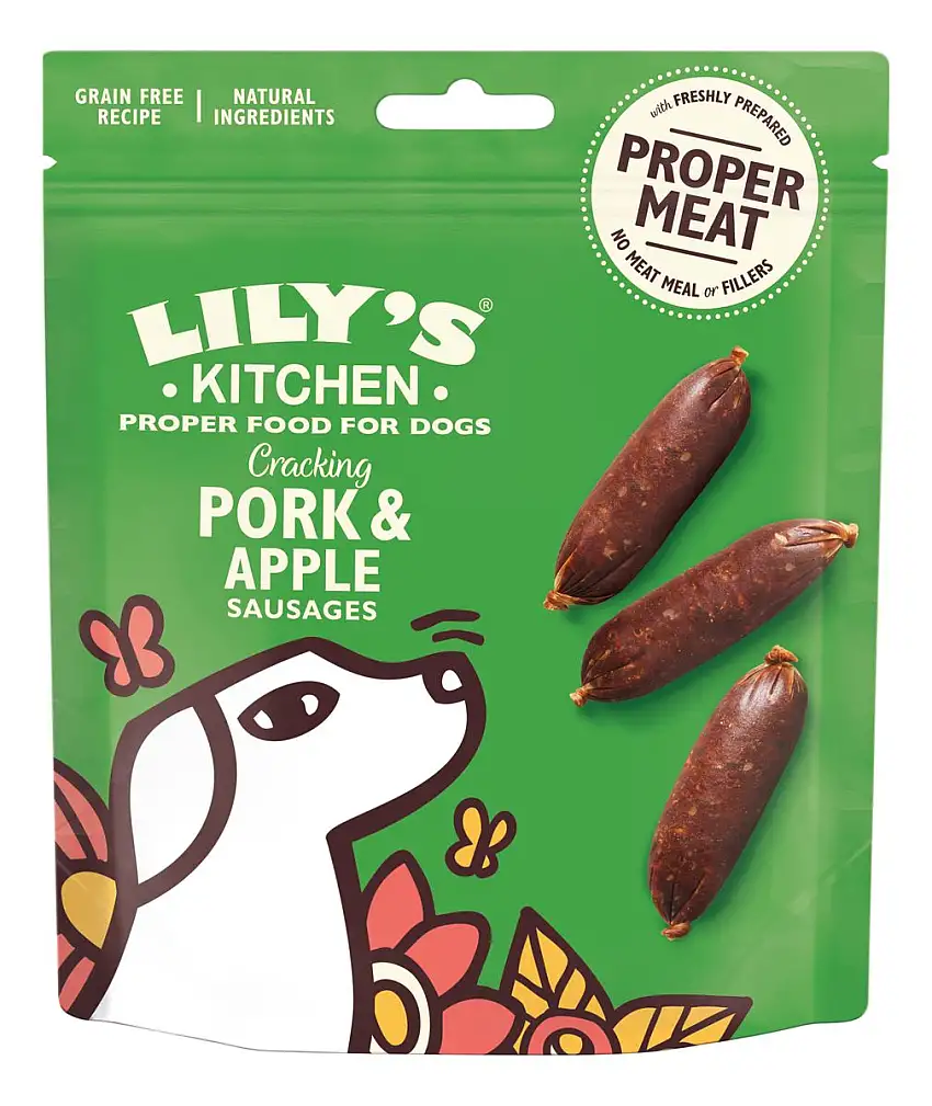 Lily´s Kitchen Cracking Pork & Apple Sausages for Dogs - 70g.
