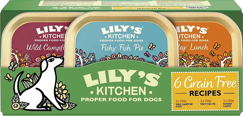Lily´s Kitchen vådfoder til hund, Grain Free Multipack - 6 stk.