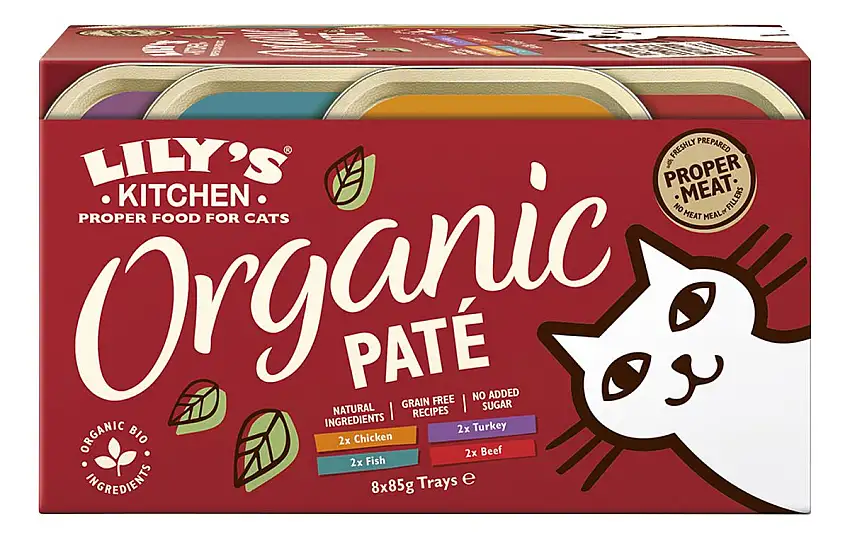 Lily´s Kitchen vådfoder til kat, Organic Multipack - 8 stk.