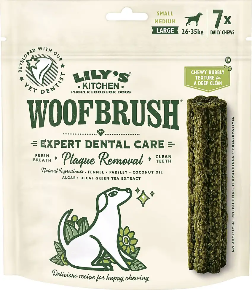 Lily´s Kitchen Woofbrush til daglig tandpleje, large - 7 stk.