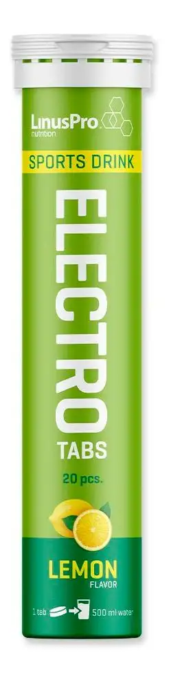 LinusPro Elektrolyt Tabs Lemon - 20 stk.