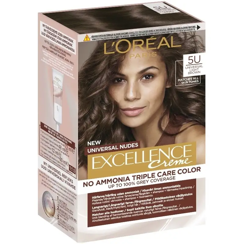 L'Oréal Paris Excellence Universal Nudes 192 ml - 5U Light Brown