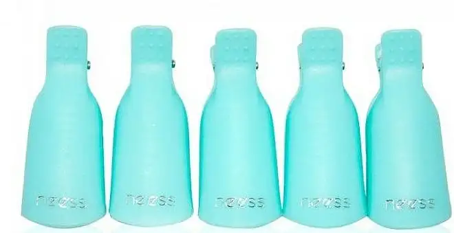 Klemmer til gellakfjerner, turkis 95452679