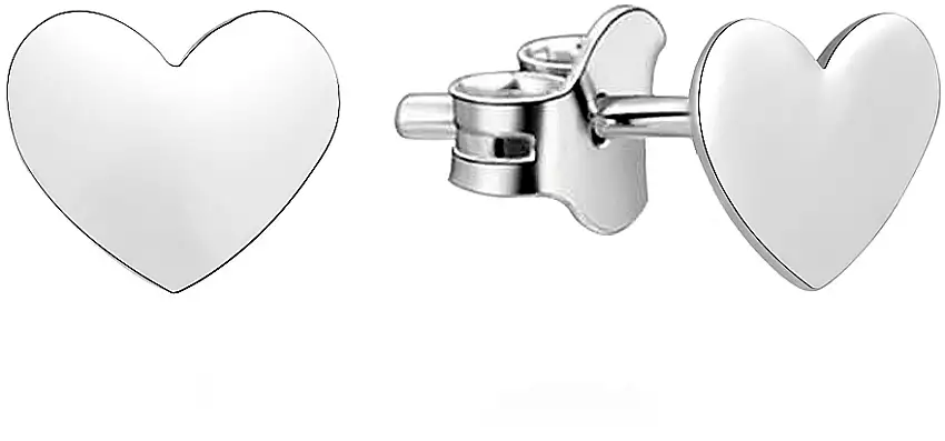 Sølv hjerteørestikker 90945580