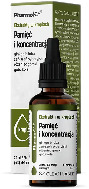 Kosttilskud i dråber "Hukommelse og koncentration" 18335435