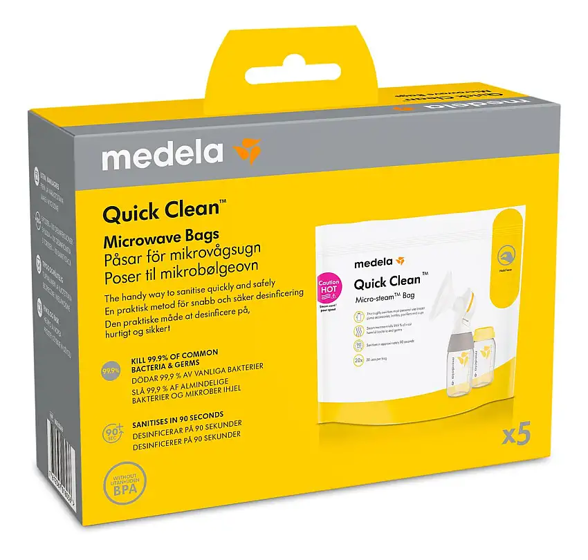Medela Quick Clean mikroovnsposer - 5-pak