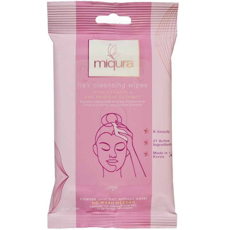 Miqura Hair Cleansing Wipes 10 Pieces
