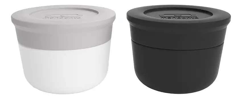 Monbento Temple S - Black Onyx / Grey Cotton - 2 stk.