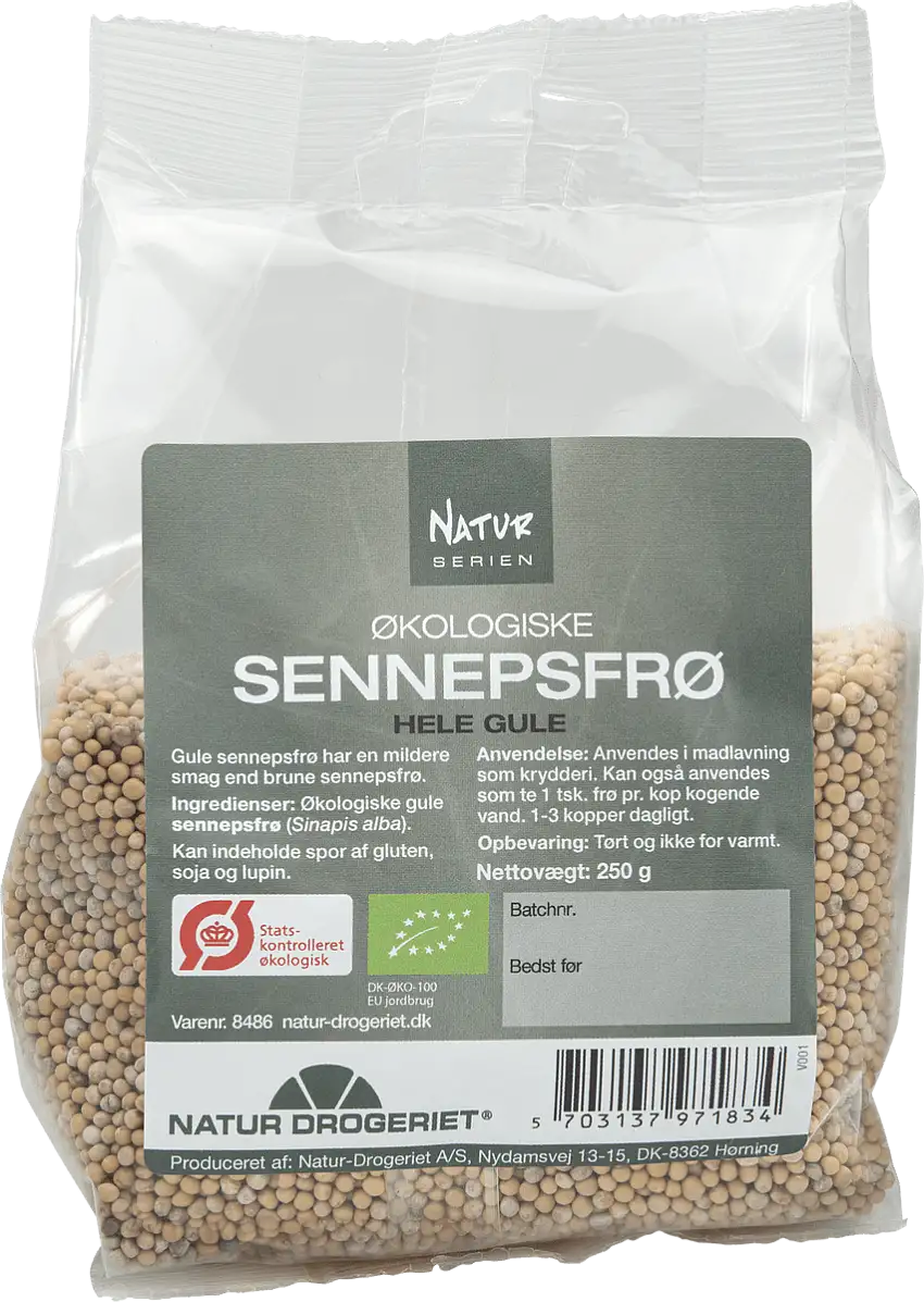 Natur-Drogeriet Gule Sennepsfrø Ø - 250 g.