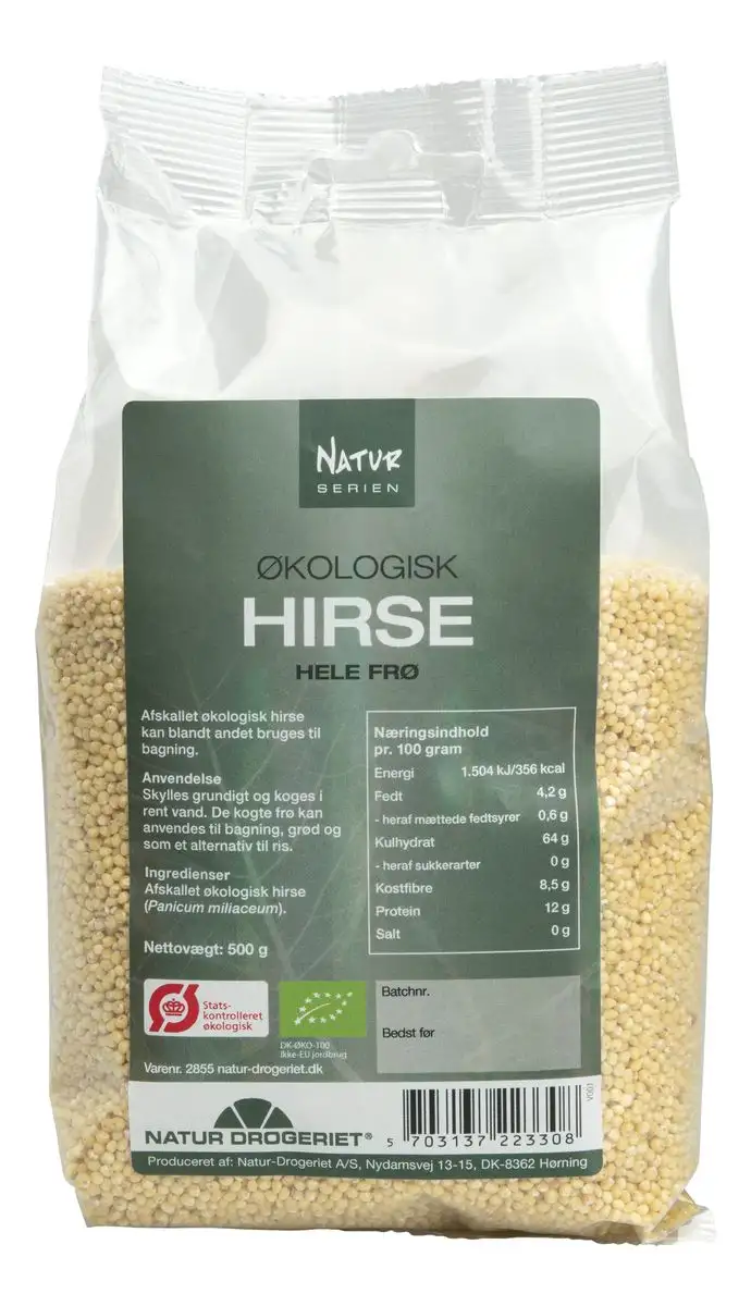 Natur-Drogeriet Hirsegryn Hele Ø - 500 g.