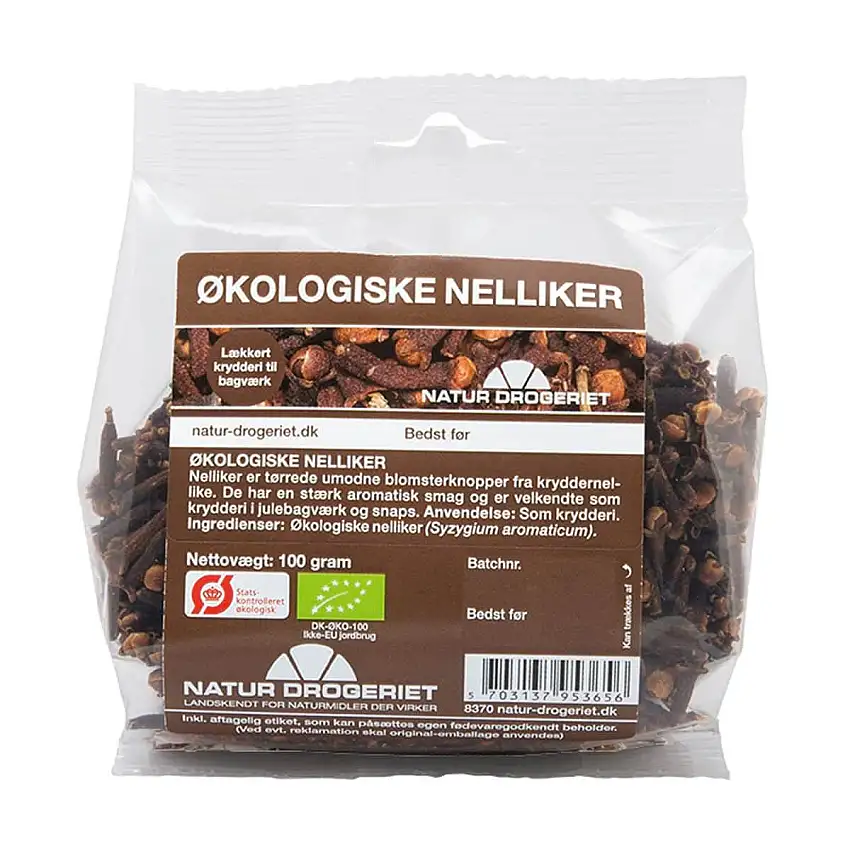 Natur-Drogeriet Nelliker Hele Ø - 100 g.