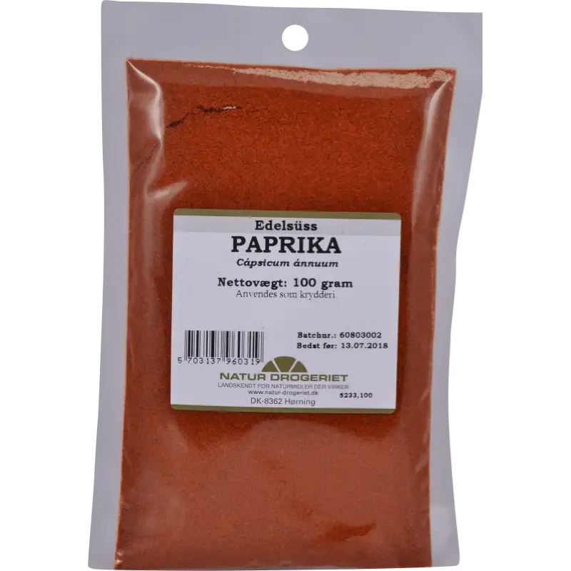 Natur-Drogeriet Paprika - 100 g.